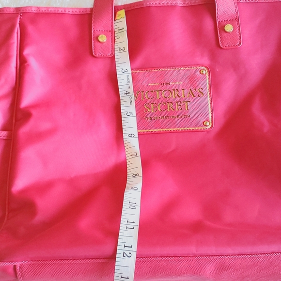 Victoria Secret "The Sexiest On Earth" Pretty Pink Large Vinyl Tote Bag - Picture 12 of 14